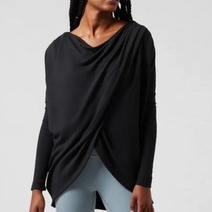 Black Athleta Purana Wrap, Size M Medium, New with TAGS